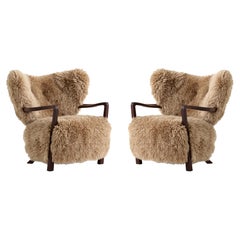 Pair of Wulff ATD2 in Sheepskin/Honey & Walnut for & Tradition