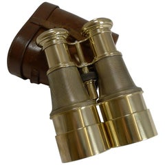 Pair of WW1 Binoculars and Case, British Officer's Issue, 1918, Signed