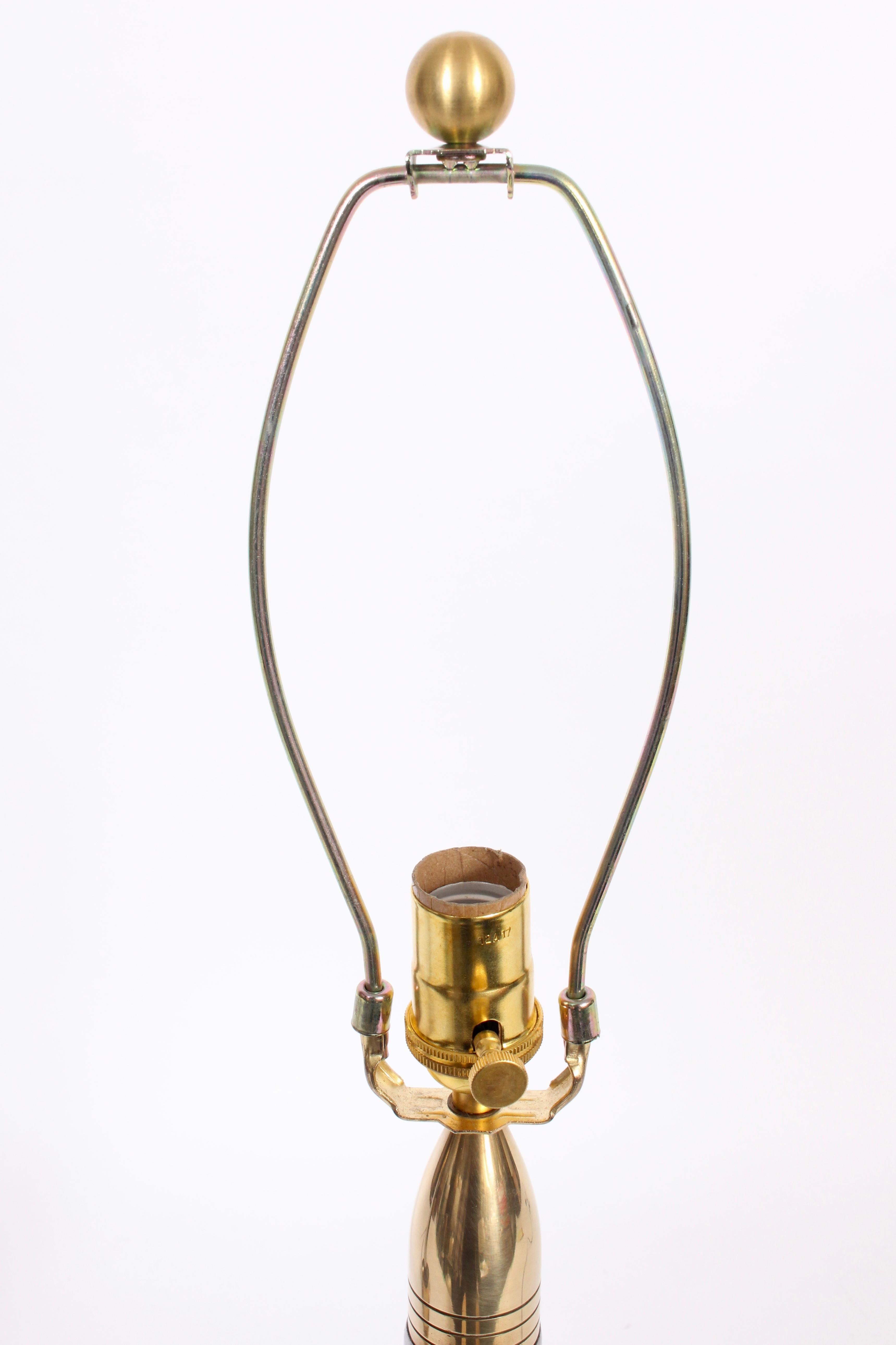 Plaqué Paire de lampes de bureau 