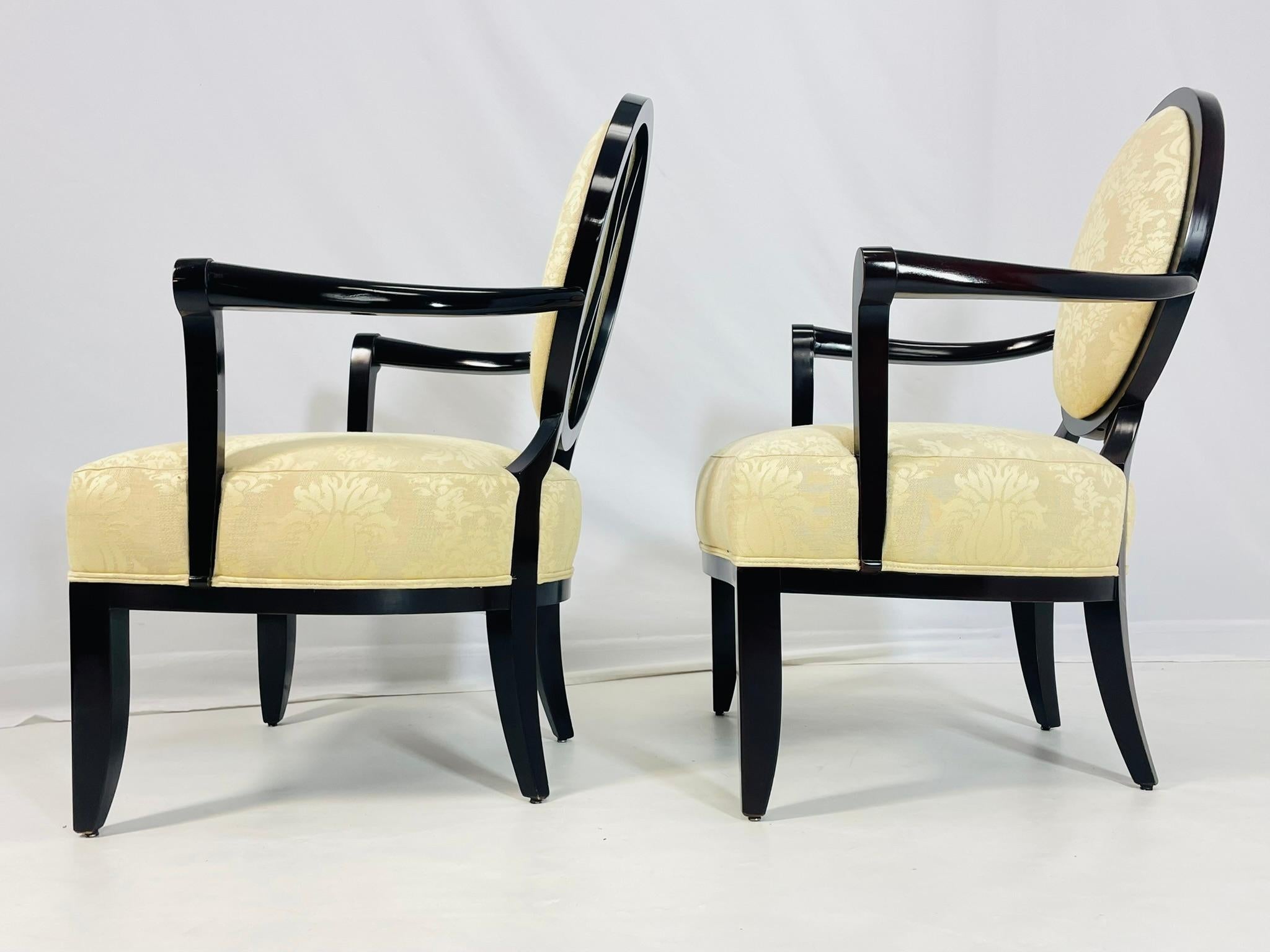 Tissu Paire de fauteuils 