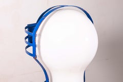 Pair of X Base Post Modern Pop Art Light Bulb Table Lamps