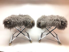 Pair of X-form Benches