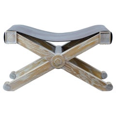Pair of “X” stools designed by Paul Dupré-Lafon