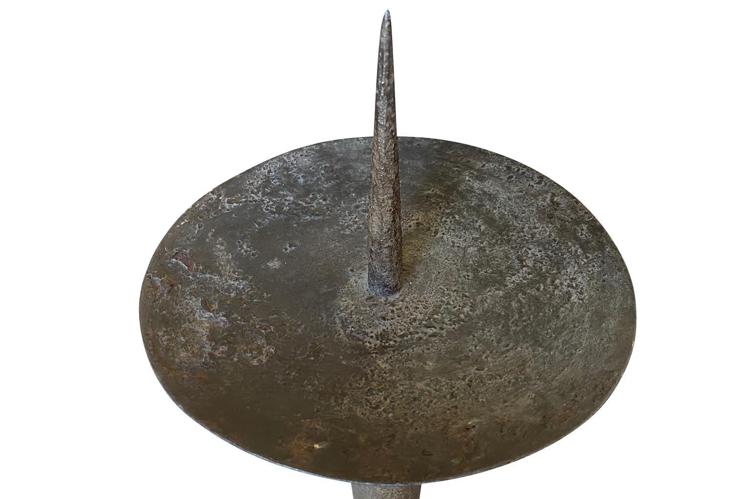 Pair Of XIV - XV Century Italian Pique Cierge - Torcheres For Sale 6
