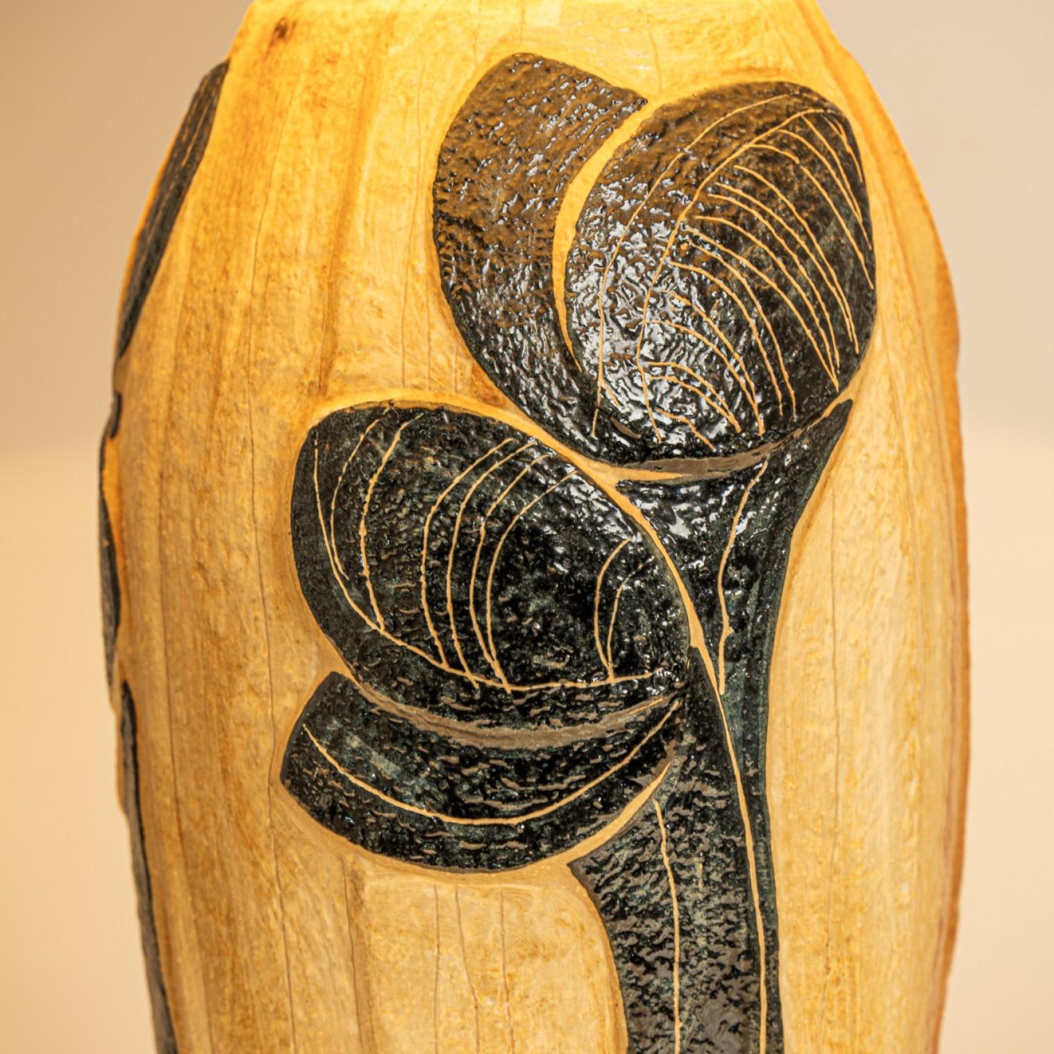 Pair of XL Ceramic Table Lamp by Noomi Backhausen for Soholm Silk Shade, 1960 Danés en venta