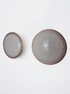 Pair of XL Murano glass "Ronda" wall lights by Leucos, Italy, 1970