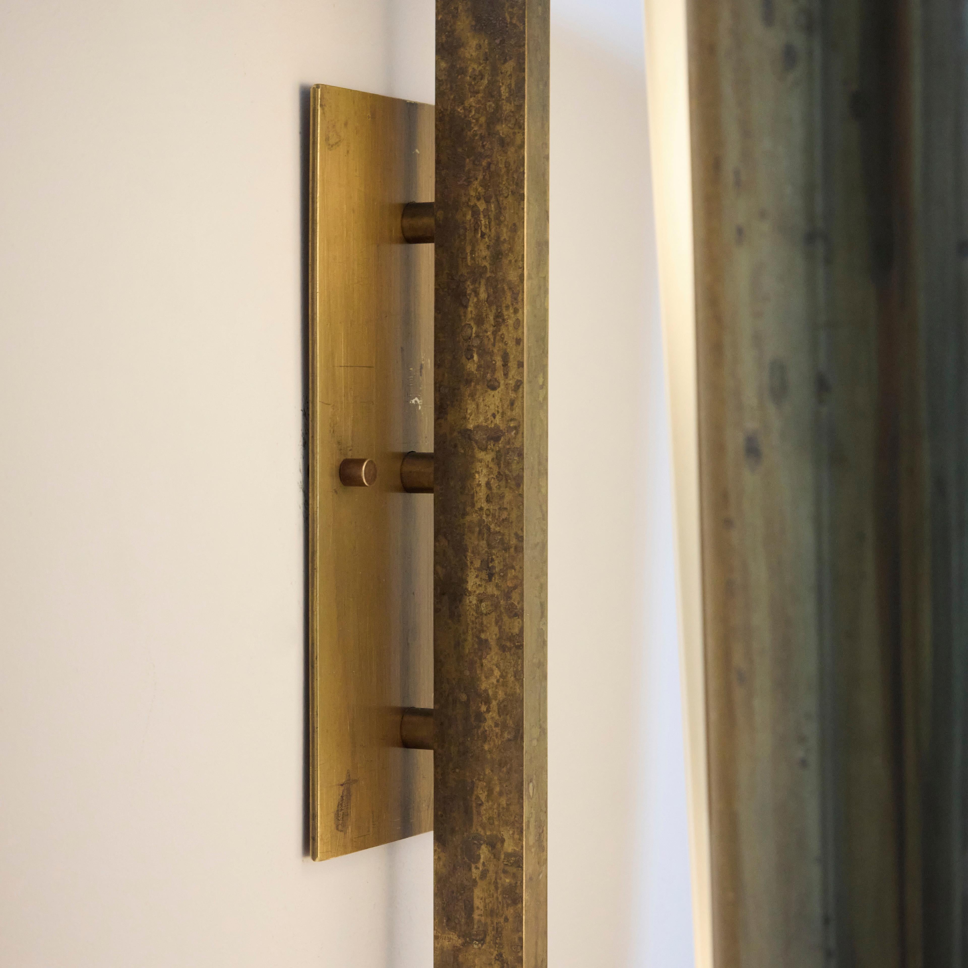 Ottone Coppia di applique XL di Pietro Chiesa per Luigi Fontana, Milano in vendita