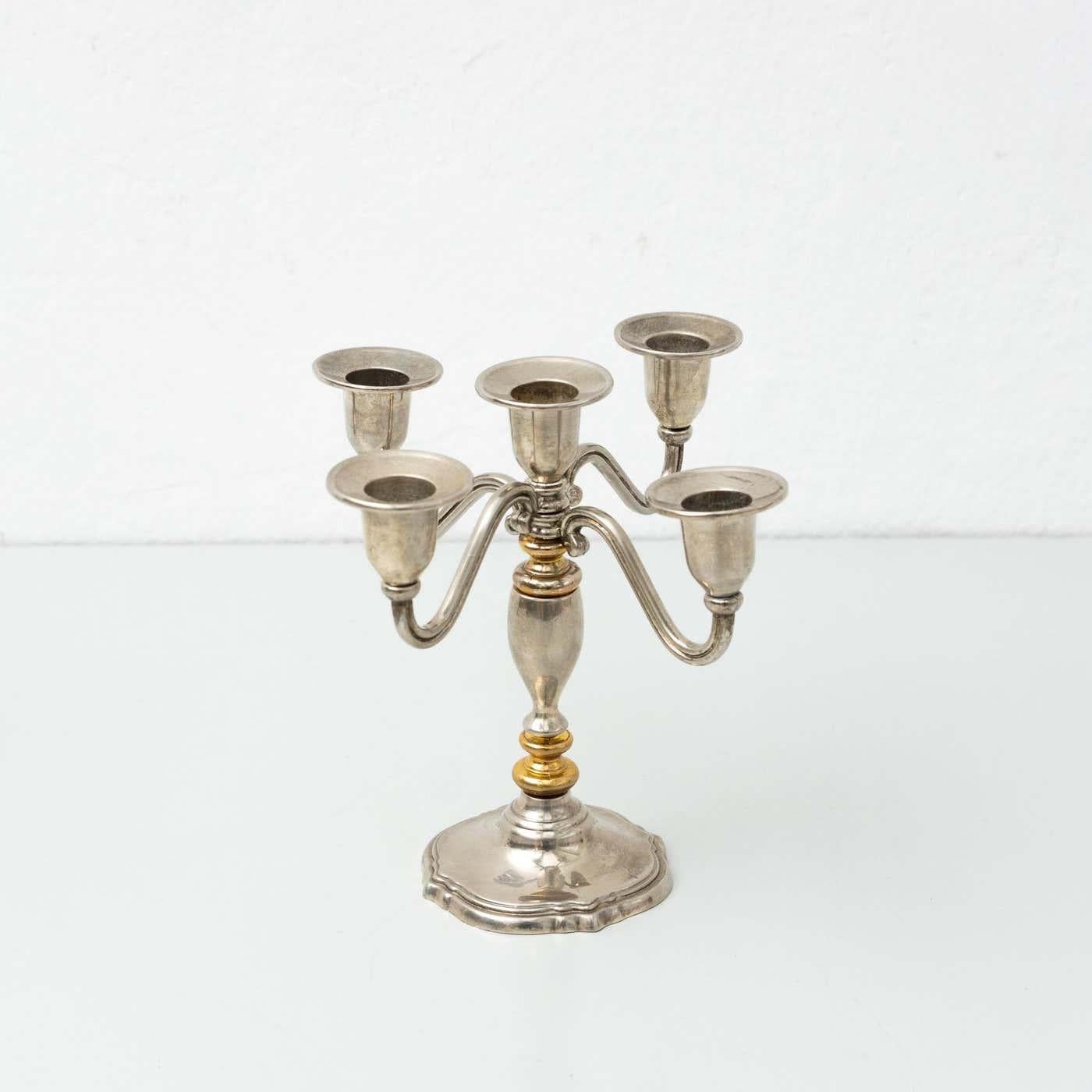 Pair of XXth Century Candleholders, circa 1950 For Sale 3