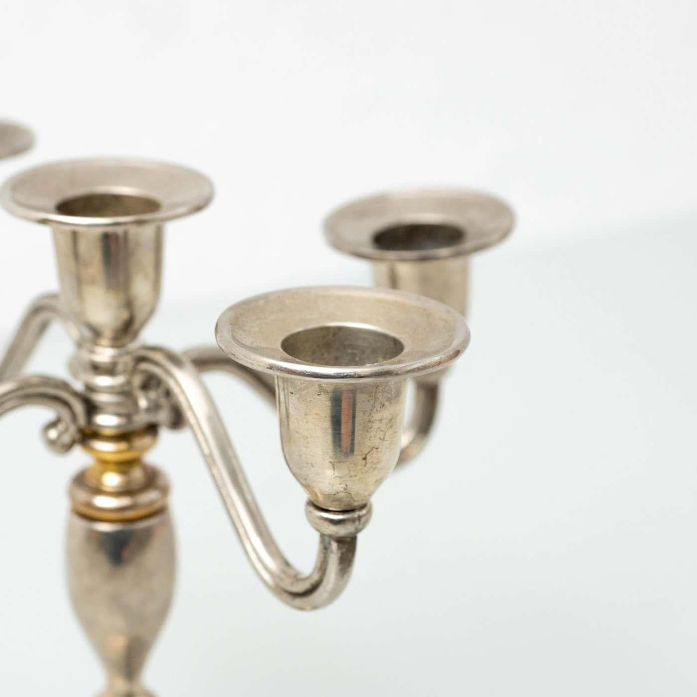 Pair of XXth Century Candleholders, circa 1950 For Sale 5