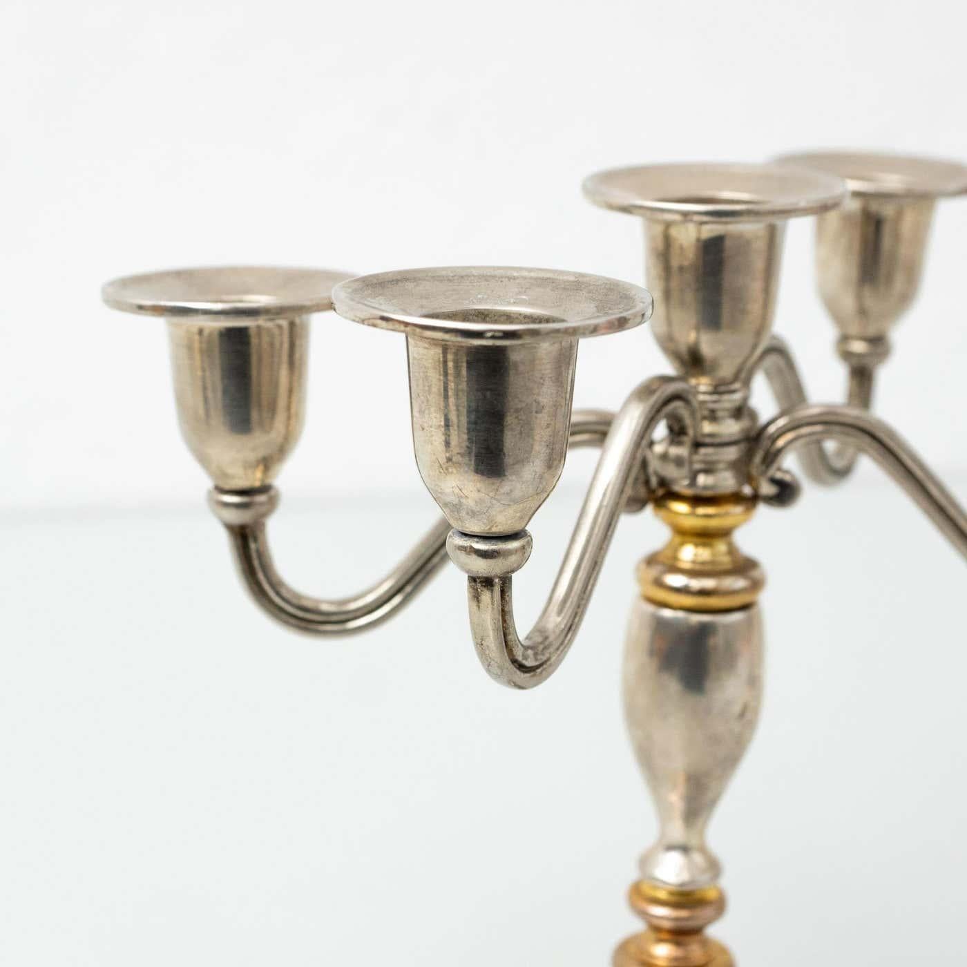Pair of XXth Century Candleholders, circa 1950 For Sale 8