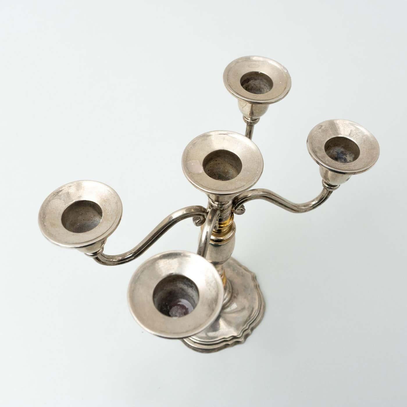 Pair of XXth Century Candleholders, circa 1950 For Sale 10