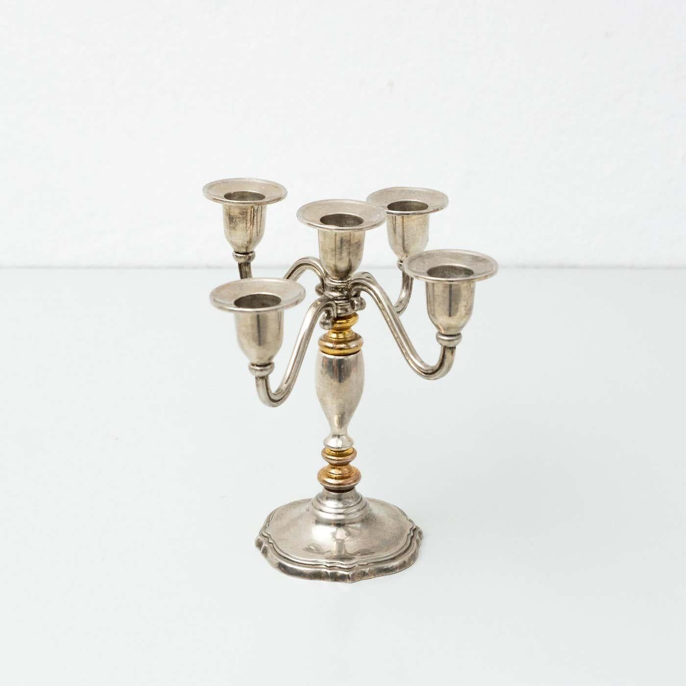 Mid-20th Century Pair of XXth Century Candleholders, circa 1950 For Sale