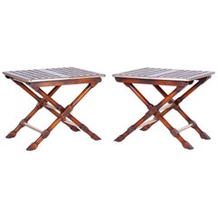 Pair of Yacht Style Folding Tables