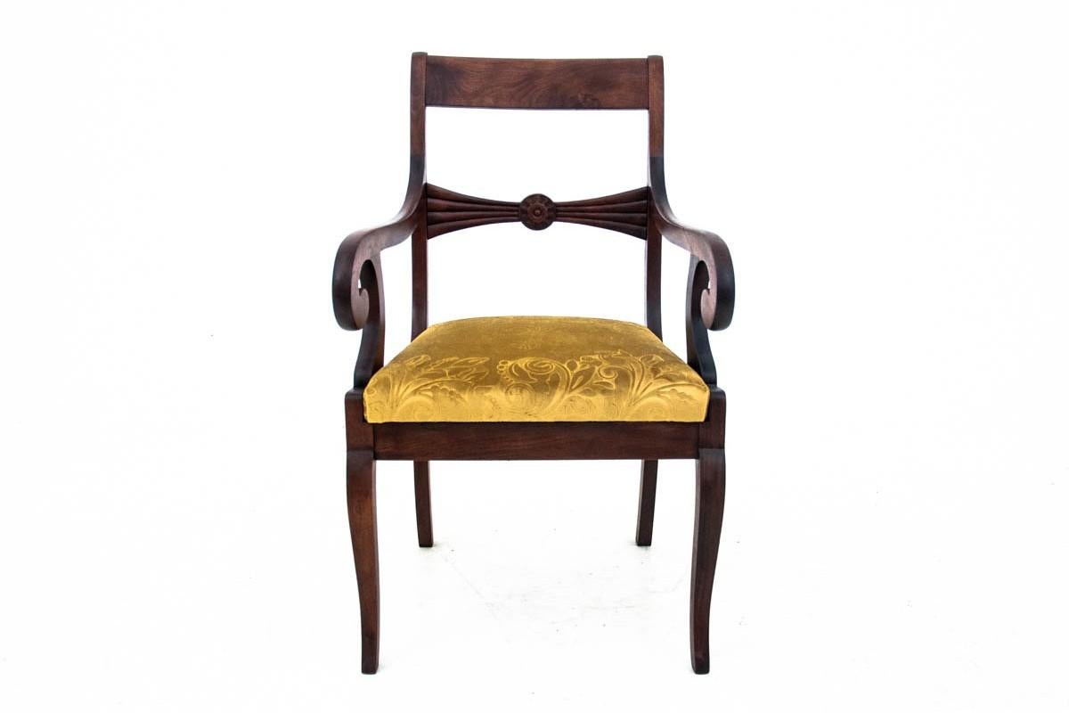 Pair of Yellow Antique Armchairs, Northern Europe, circa 1900, after Renovation 3