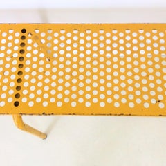 Pair of Yellow Benches, Attributed to René Malaval, circa 1950, France