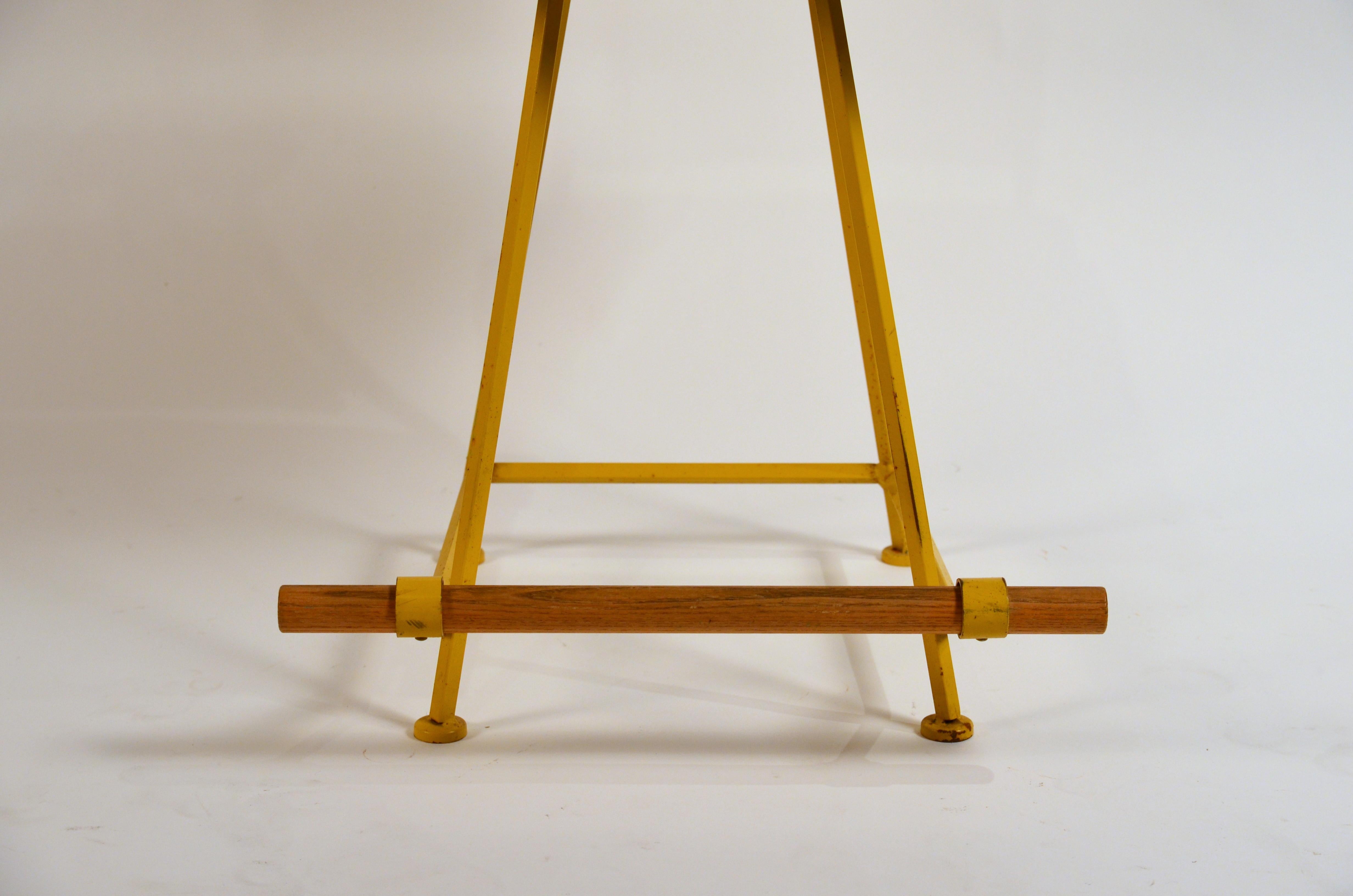 American Pair of Yellow 'Los Feliz' Swiveling Counter Stools by Design Frères