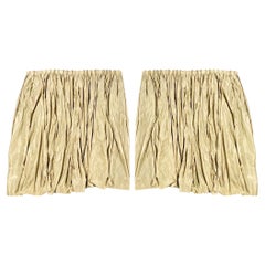 Pair of Yellow Gold Curtains, Drapery, Window Treatments, Valances, Scalamandre