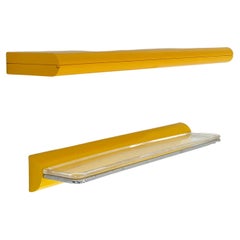 Pair of Yellow Shelves by Makio Hasuike for Gedy, 1970s