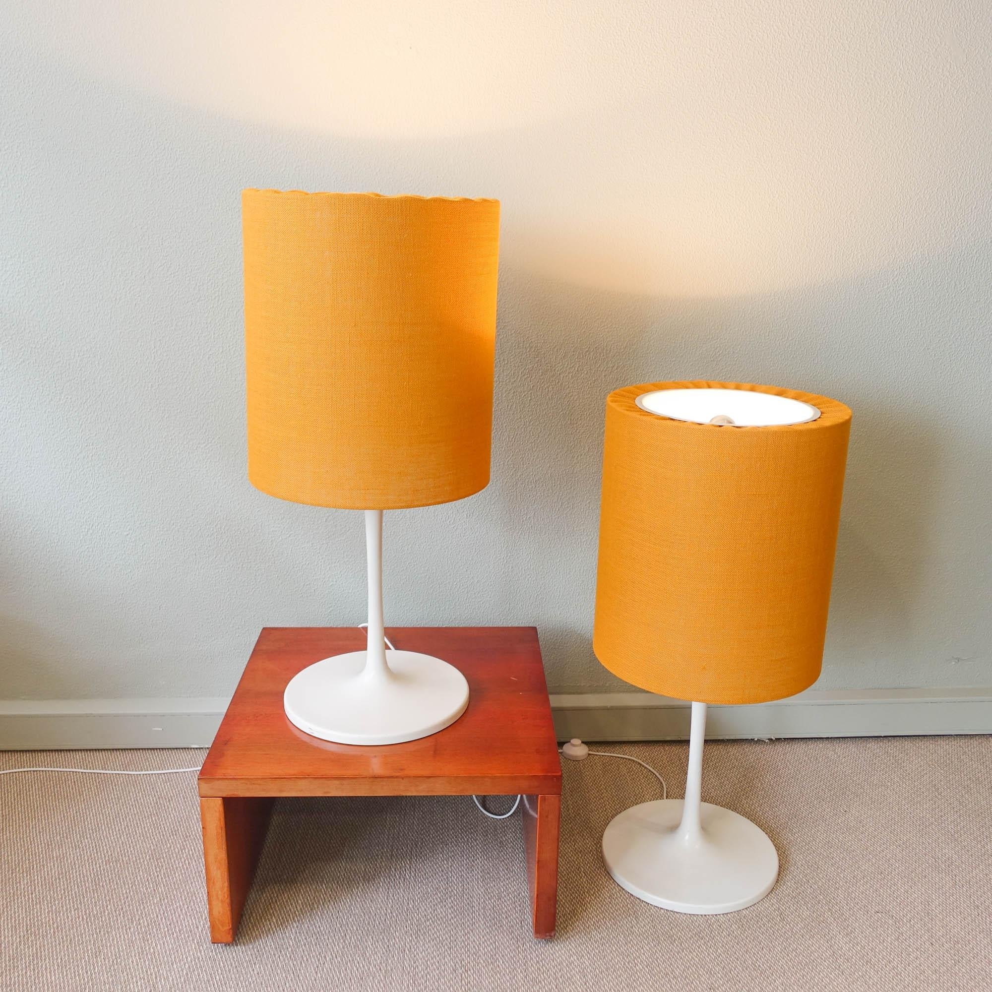 Pair of Yellow Tulip Floor/ Table Lamps from Staff, 1970's 2