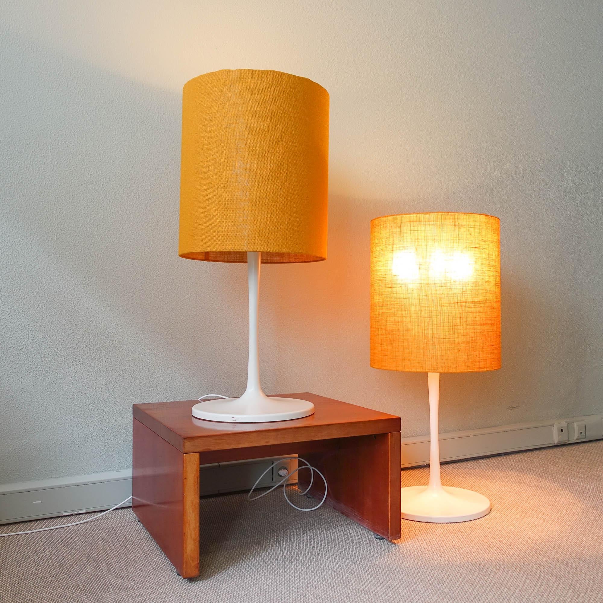 Late 20th Century Pair of Yellow Tulip Floor/ Table Lamps from Staff, 1970's