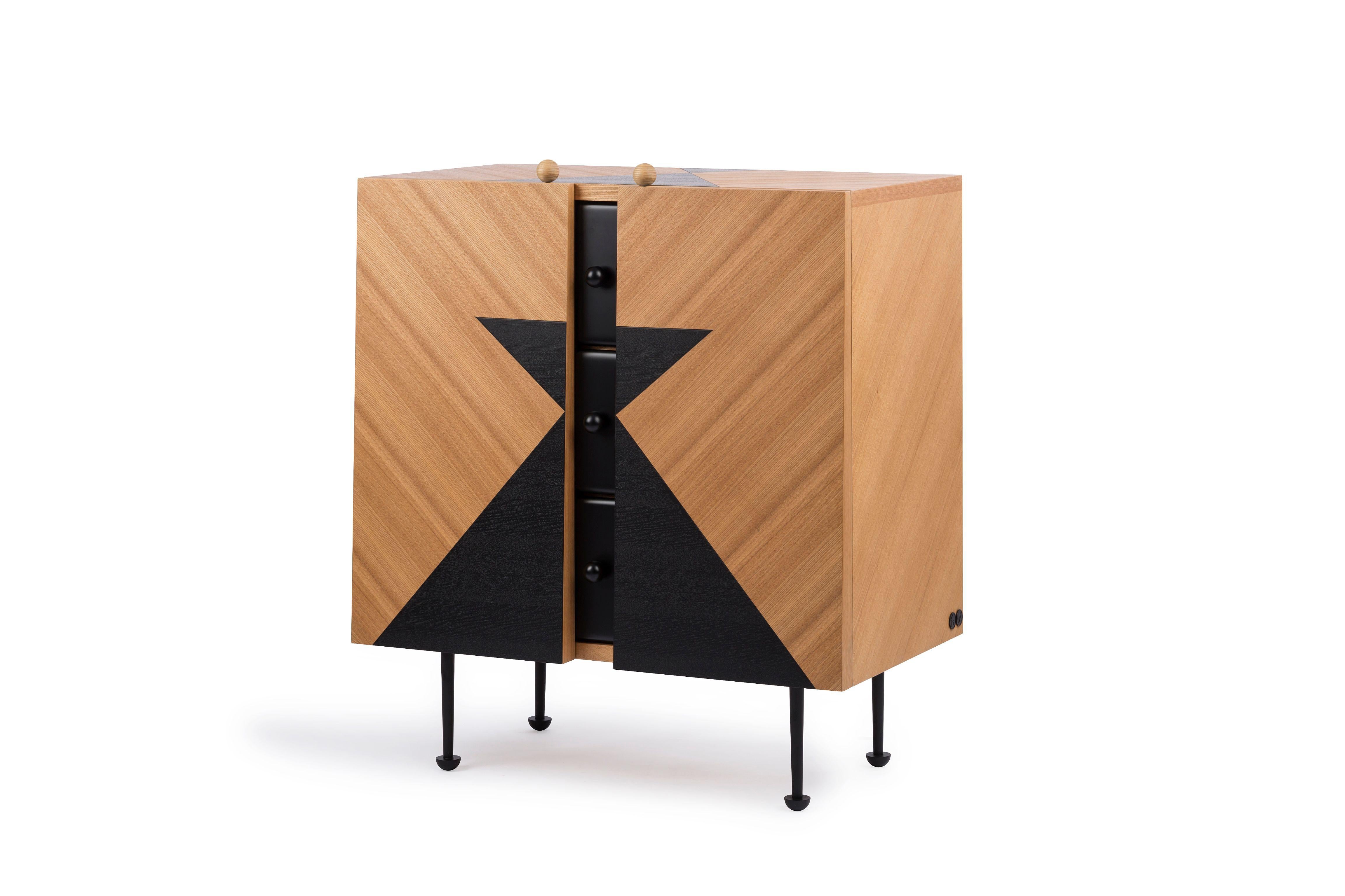 Pair of Yin-Yang Chest Drawers Designed by Thomas Dariel 1