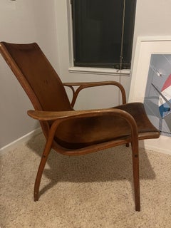 Pair of Yngve Ekstrøm Lounge Easy Chairs by Swedese Møbler, Sweden 1956