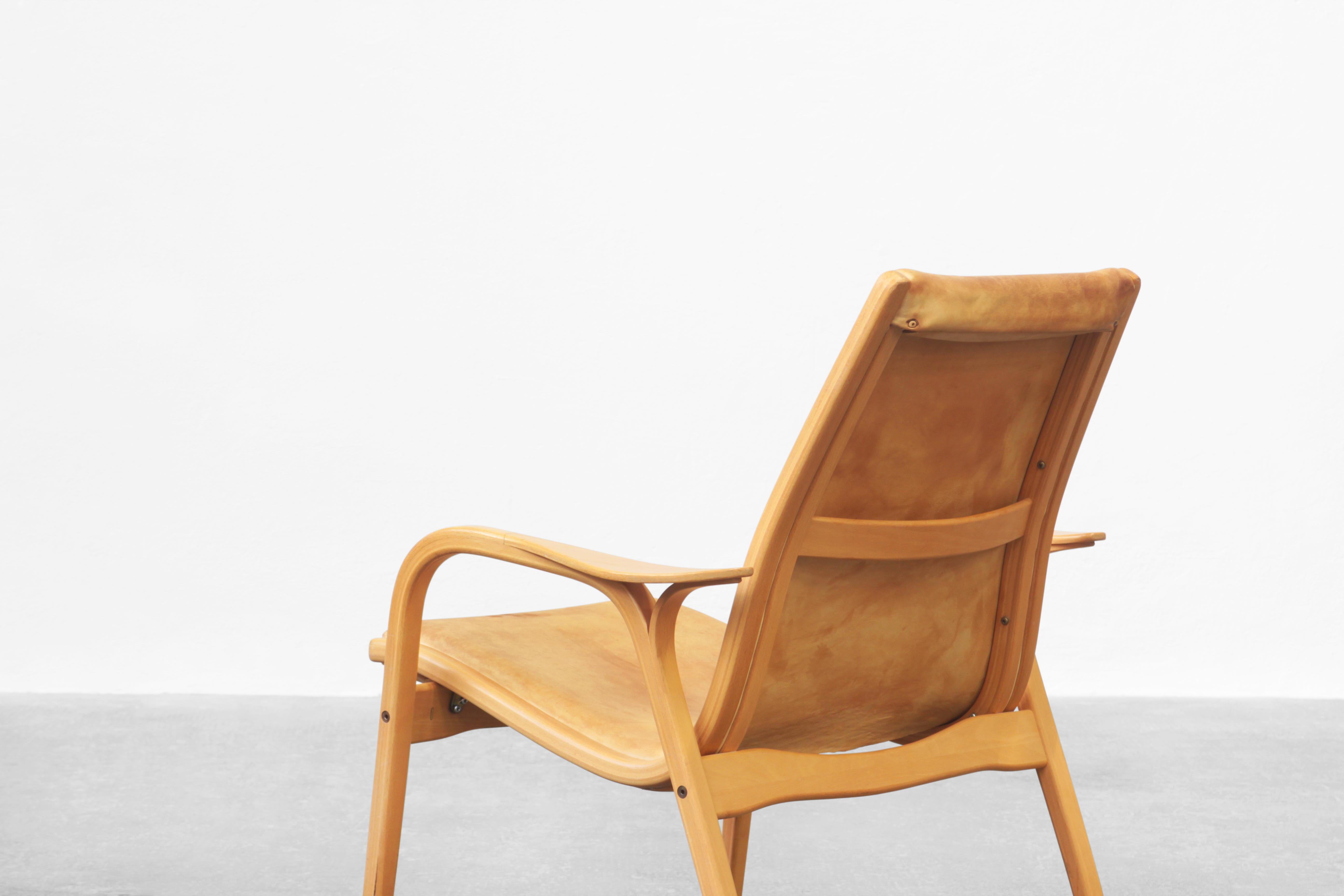 20th Century Pair of Yngve Ekstrøm Lounge Easy Chairs by Swedese Møbler, Sweden 1956