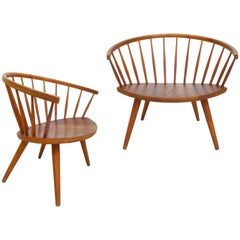 Pair of Yngve Ekström ‘Arka’ Lounge Chairs