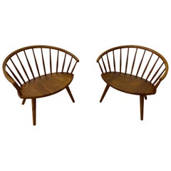 Vintage Pair of Yngve Ekstrom “Arka” Lounge Chairs