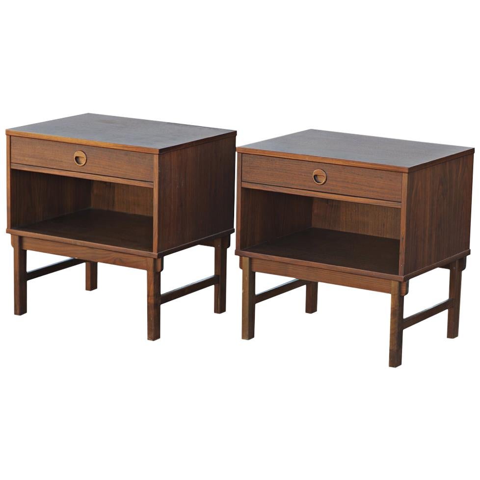 Pair of Yngve Ekström DUX Mid-Century Modern Nightstands