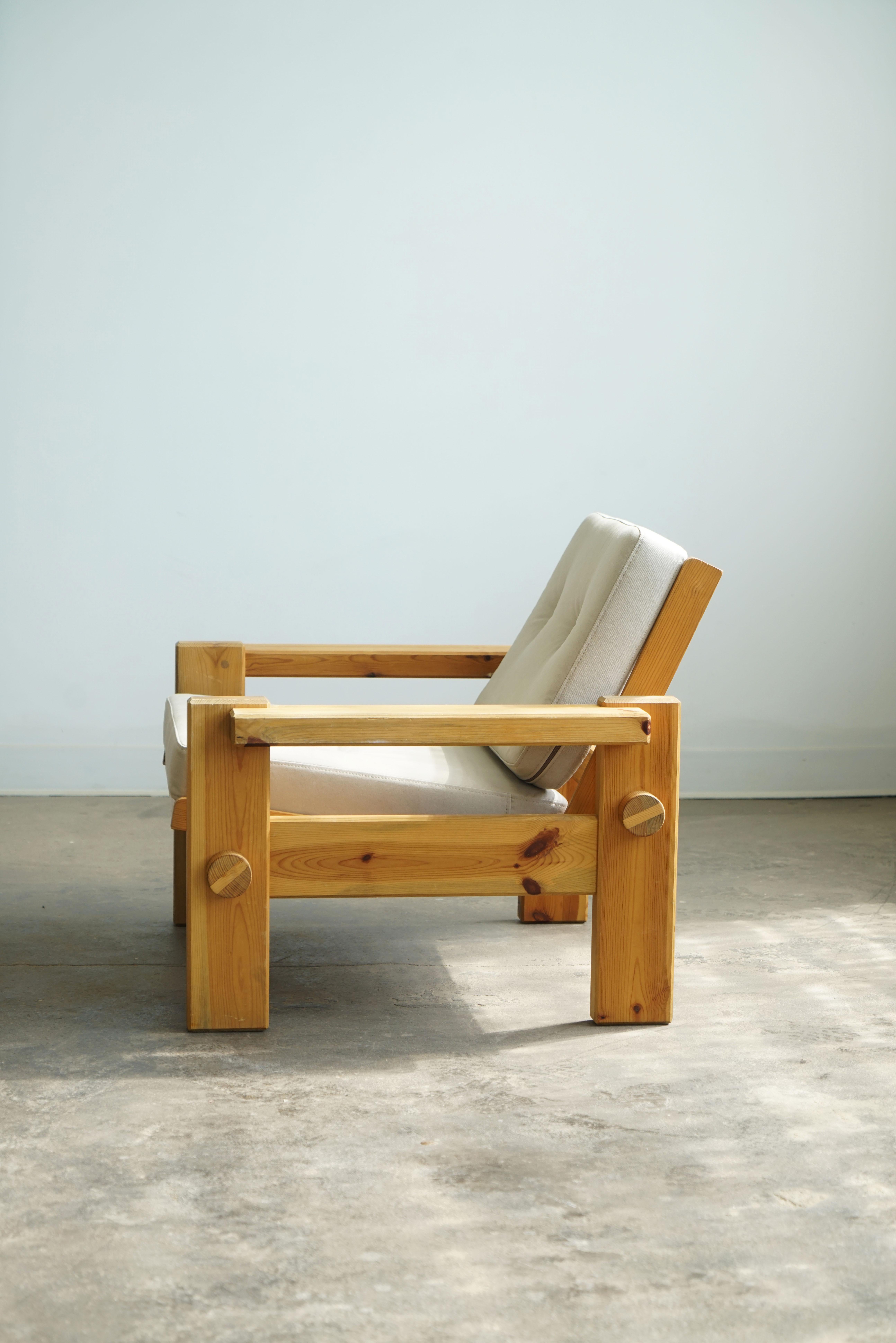Pair of Yngve Ekström for Swedese Pine Dymling Lounge Chairs from Sweden 2