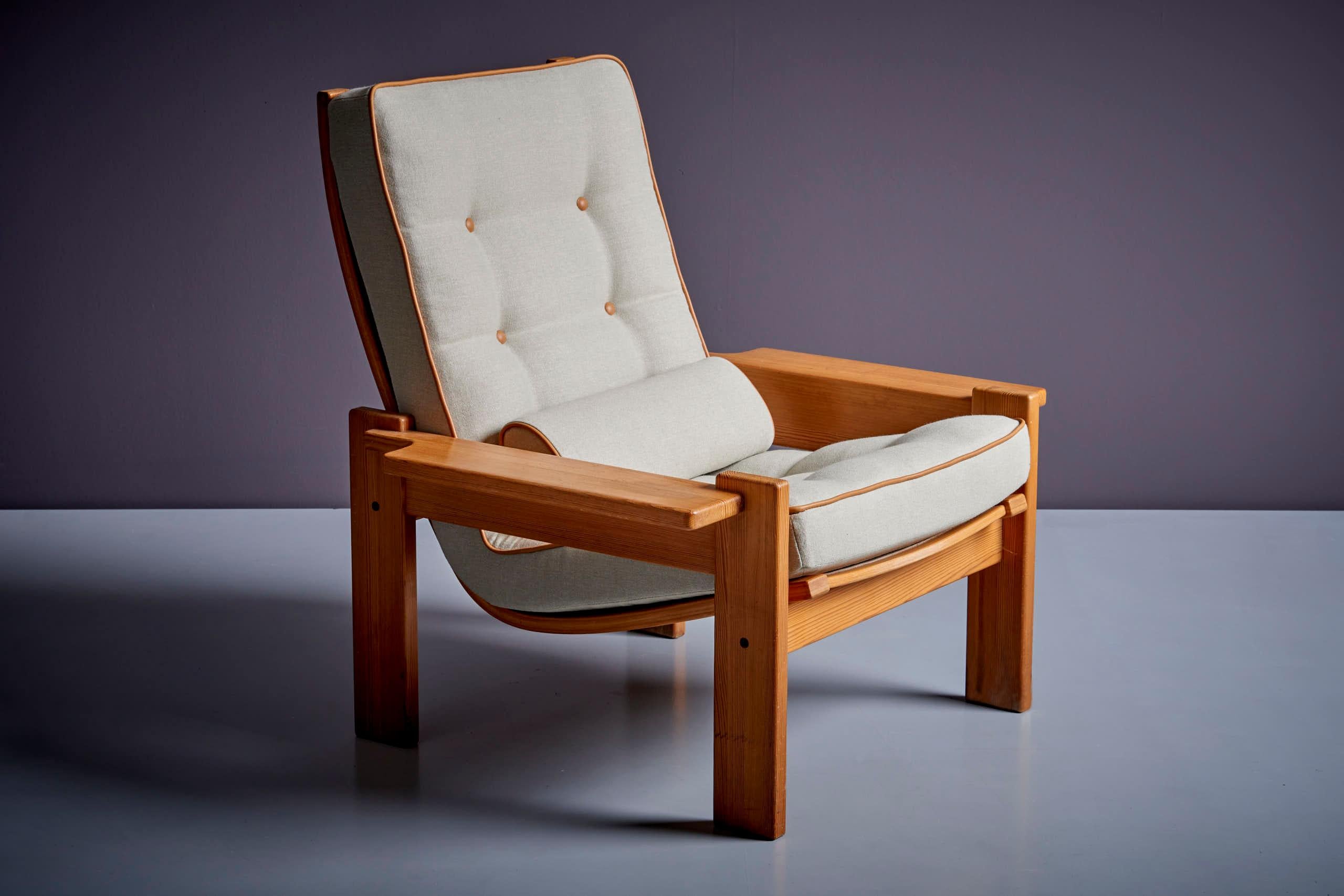 Paar Yngve Ekström Lounge Chairs für Swedese, 1960er Jahre im Angebot 5