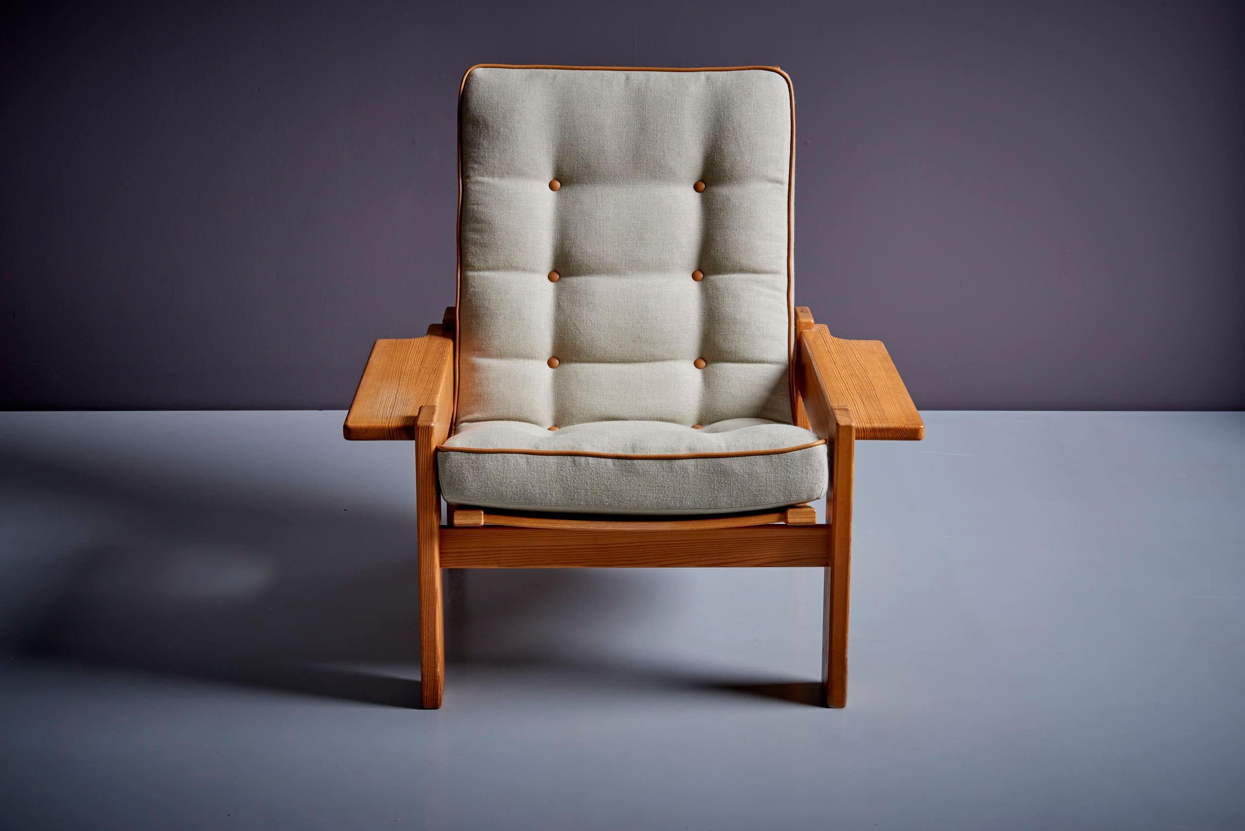 Paar Yngve Ekström Lounge Chairs für Swedese, 1960er Jahre im Zustand „Gut“ im Angebot in Berlin, DE