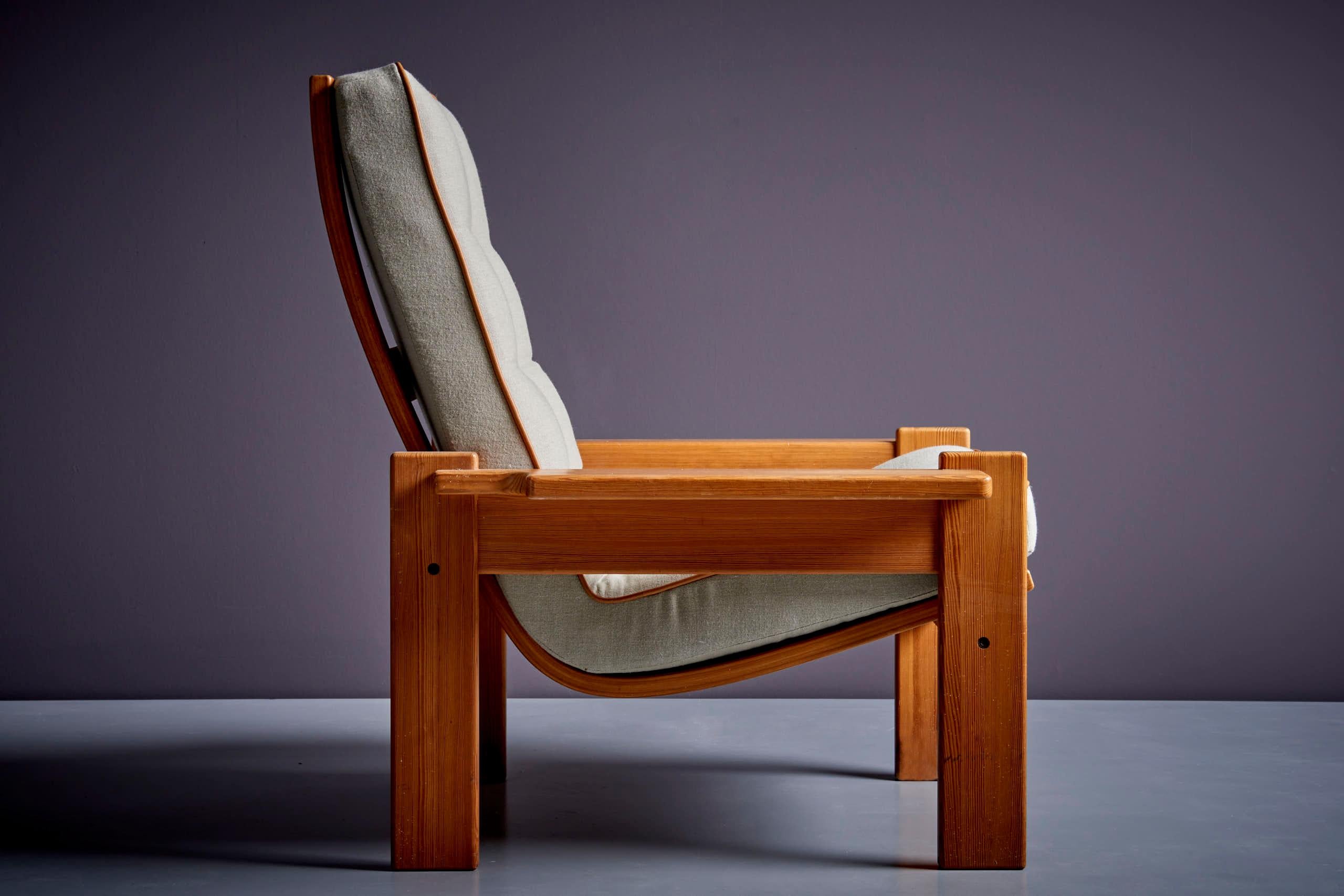 Paar Yngve Ekström Lounge Chairs für Swedese, 1960er Jahre (Mitte des 20. Jahrhunderts) im Angebot