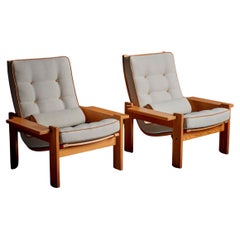 Pair of Yngve Ekström Lounge Chairs for Swedese, 1960s