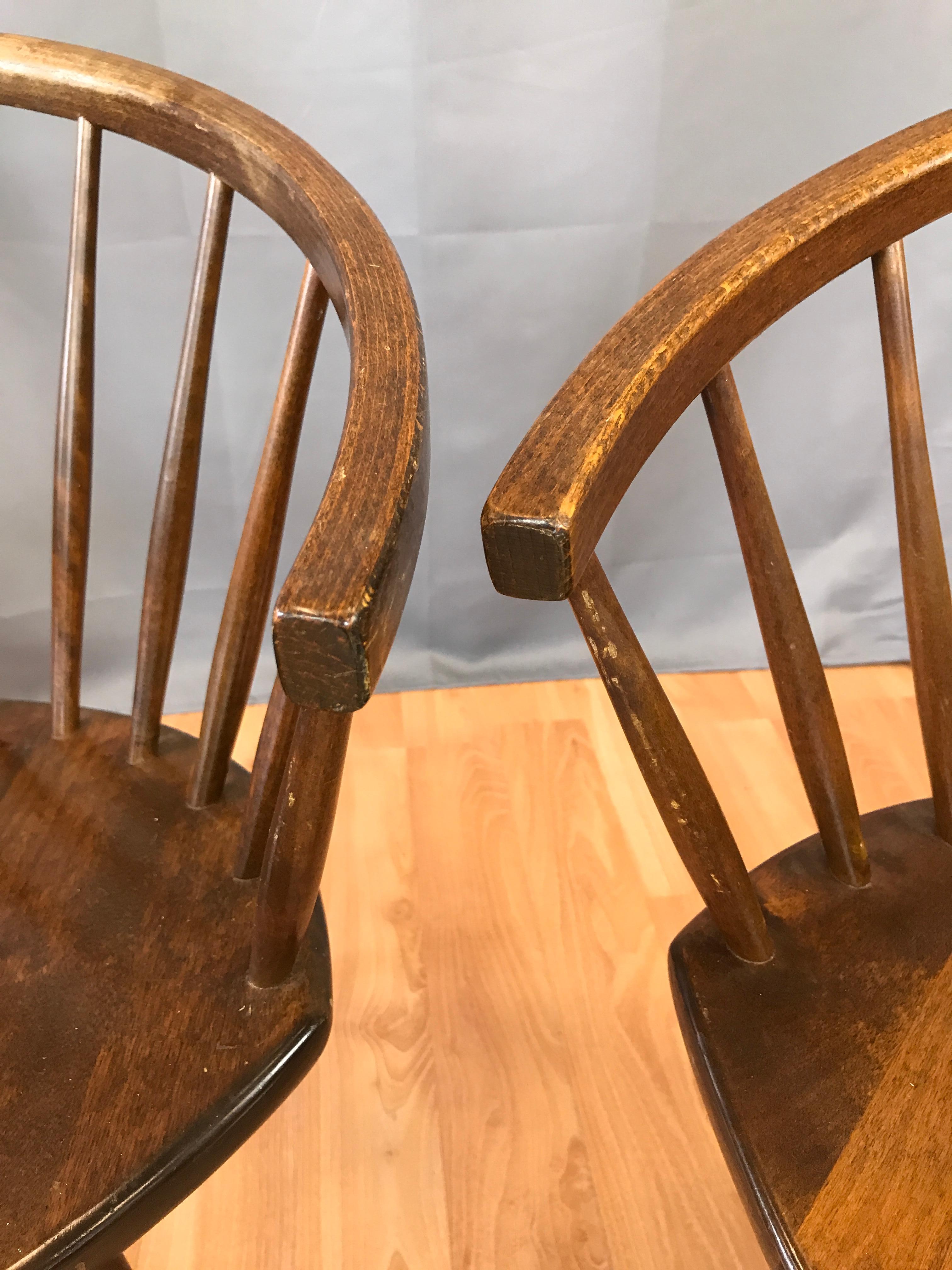 Pair of Yngve Ekström Oak “Arka” Chairs for Stolab 4
