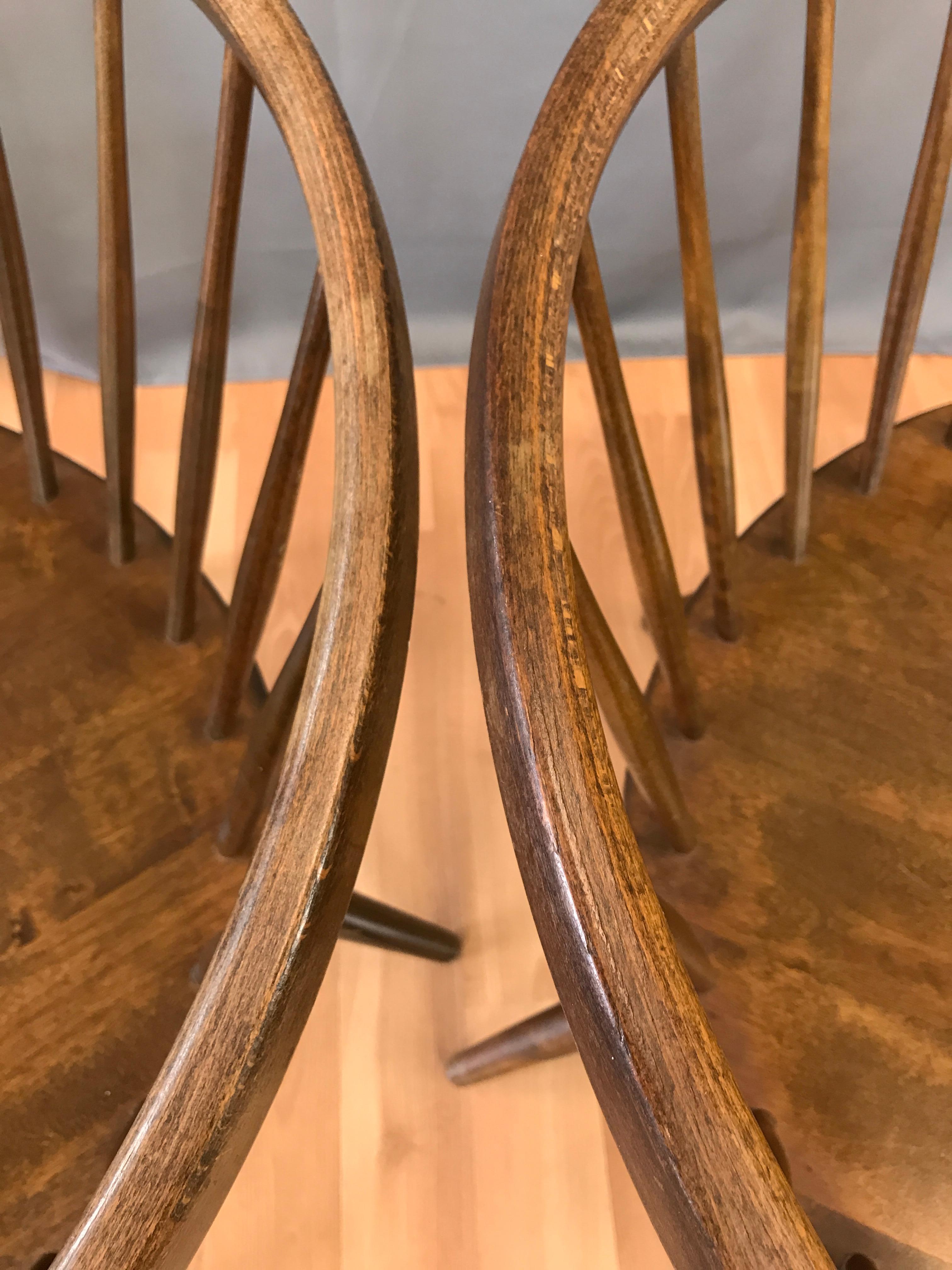 Pair of Yngve Ekström Oak “Arka” Chairs for Stolab 7