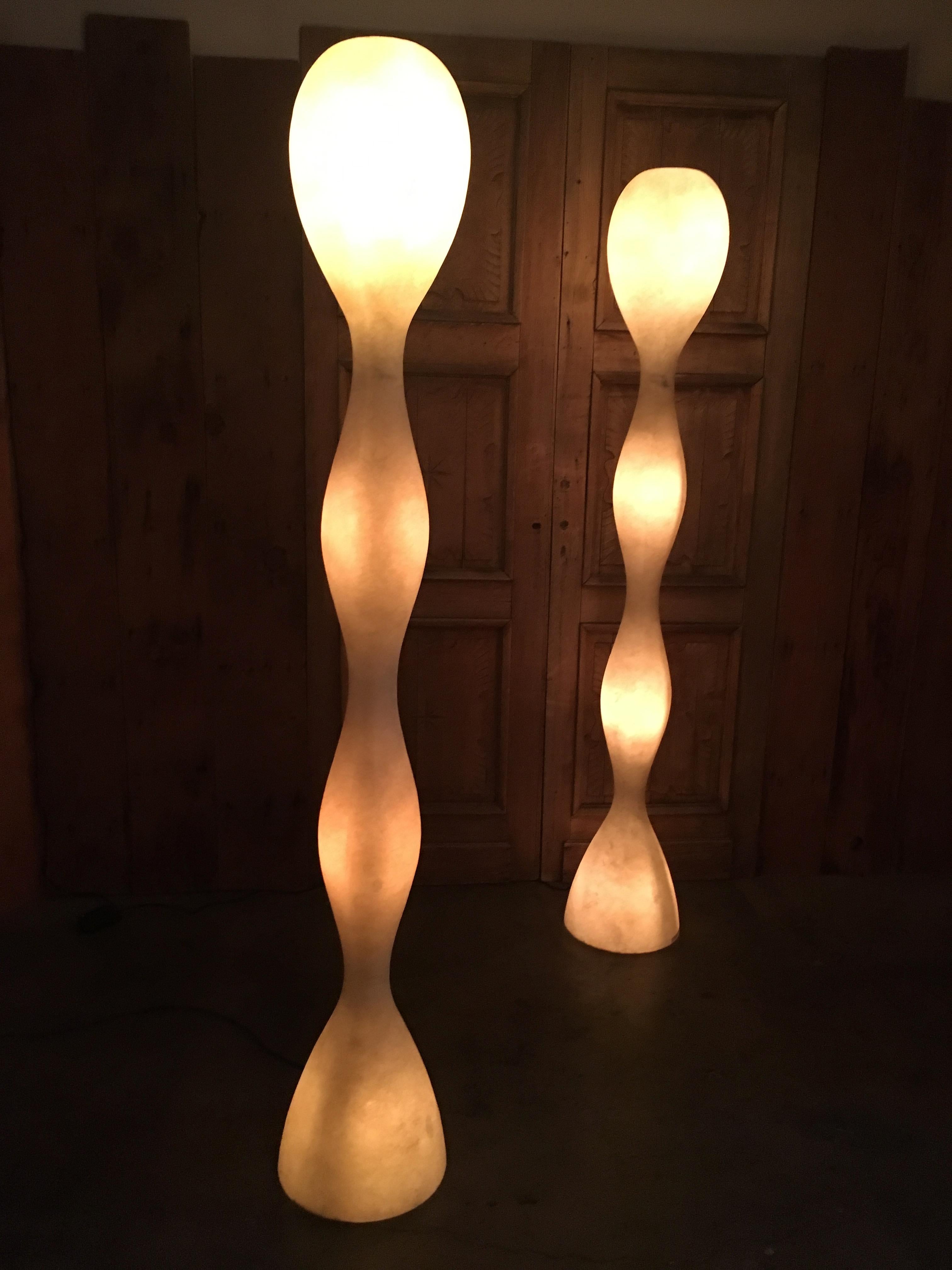 Pair of Yoga Floor Lamps by Guglielmo Berchicci 1