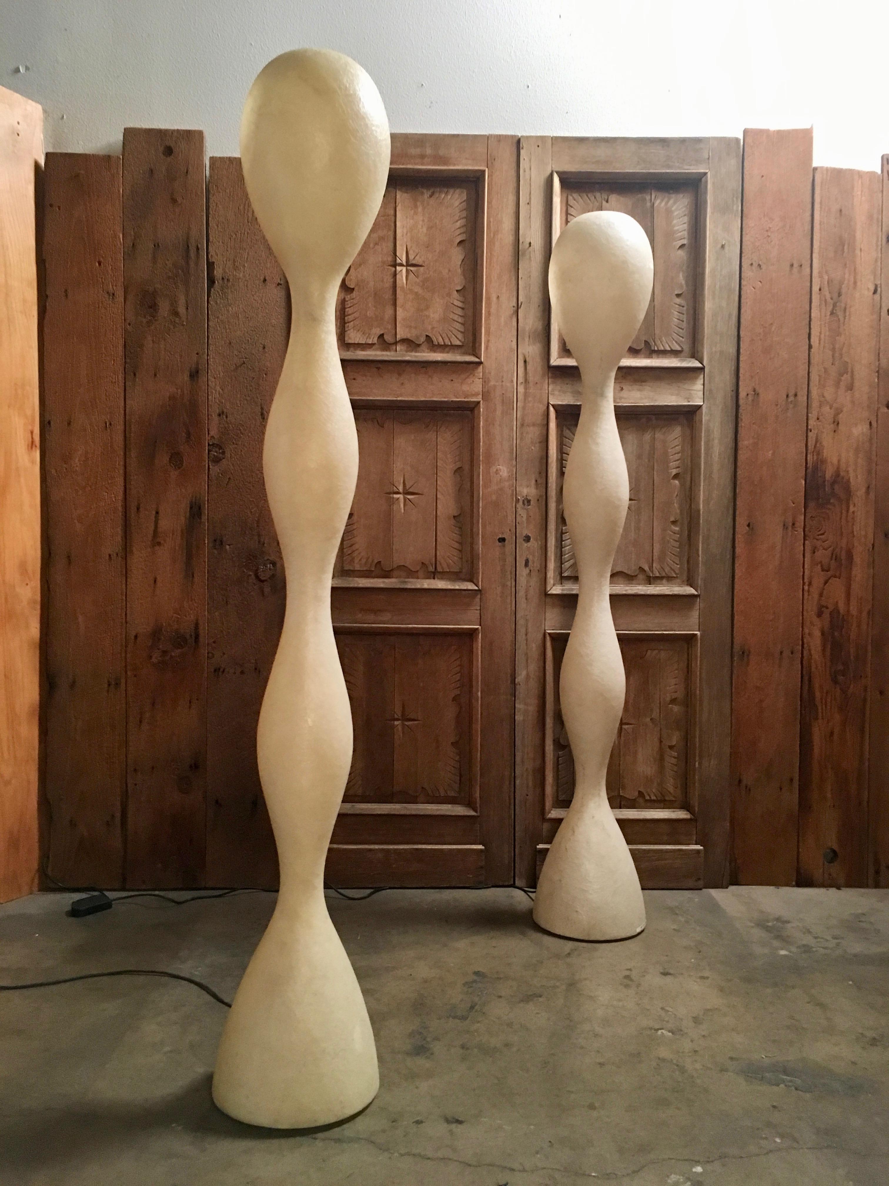 Pair of Yoga Floor Lamps by Guglielmo Berchicci In Good Condition In Denton, TX