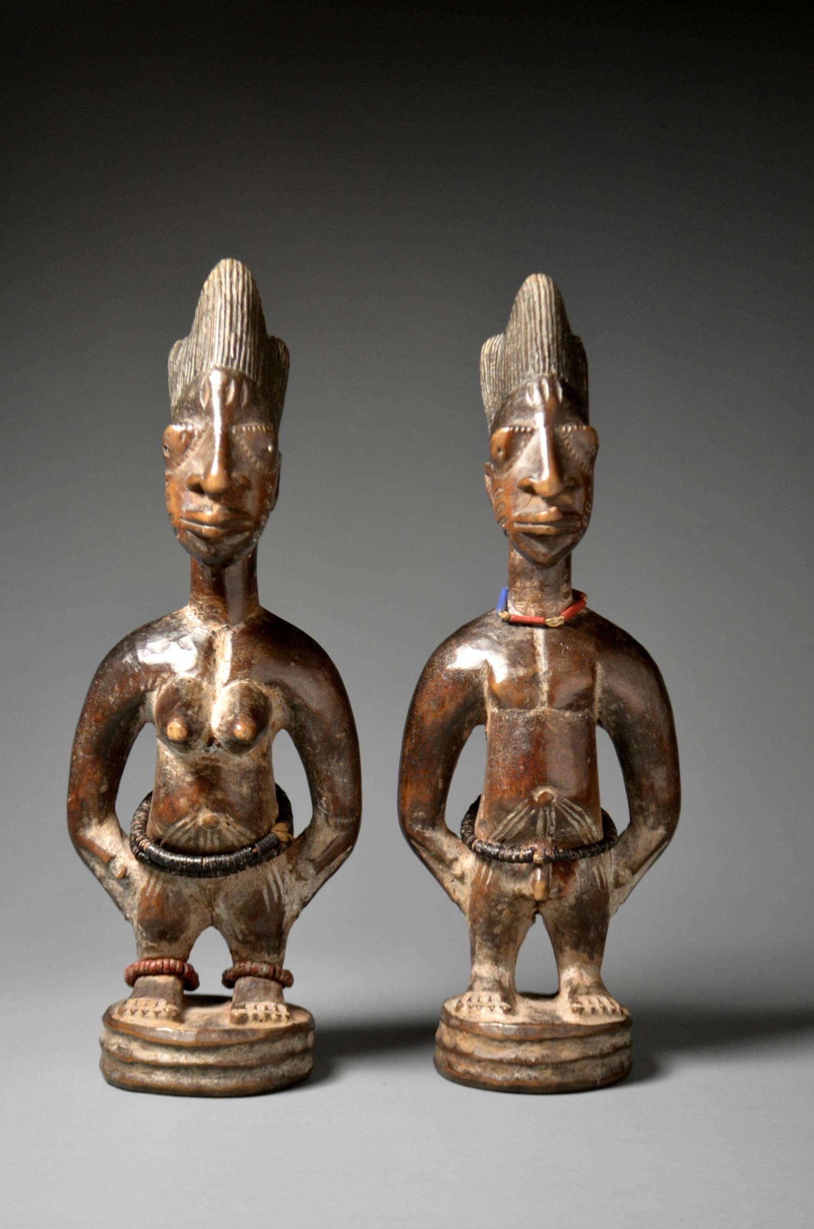 Pair of Yoruba Ibeji Figures at 1stDibs
