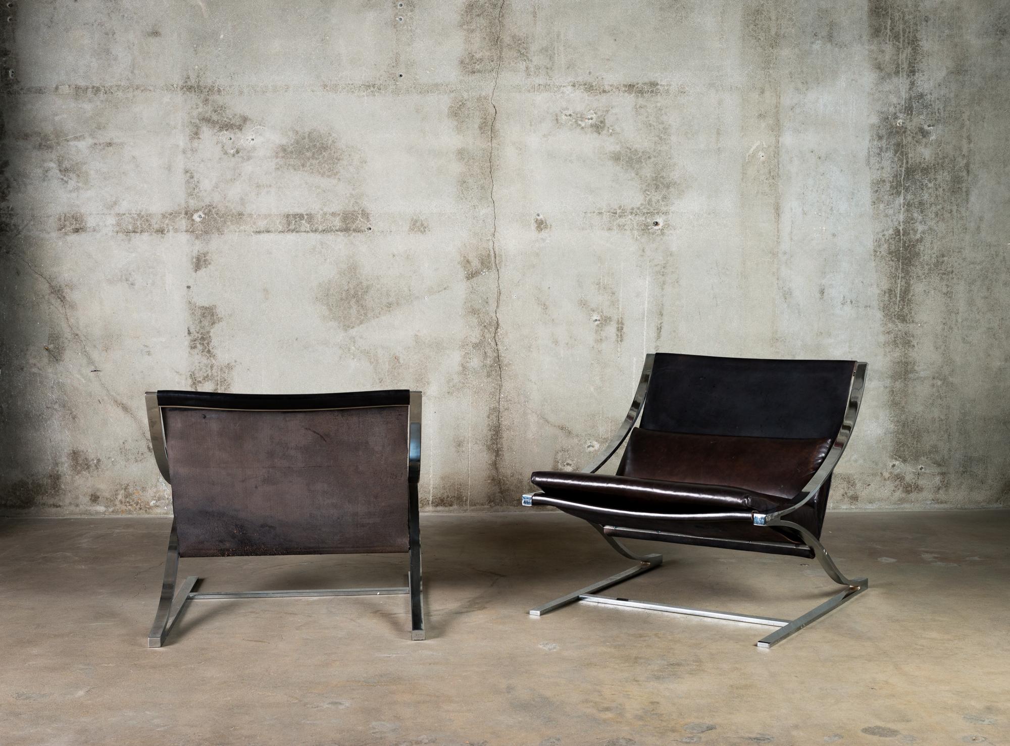 20th Century Pair of 'Z' Chairs by Paul Tuttle For Sale