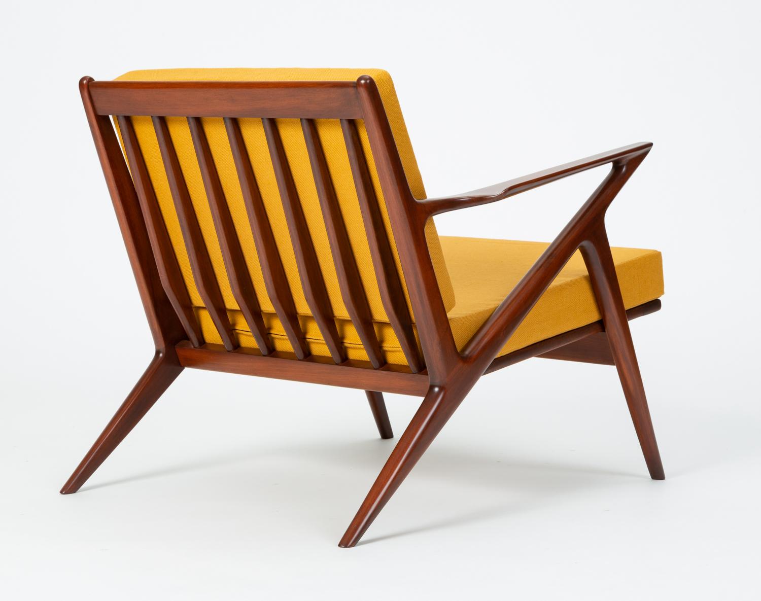 Textile Pair of Z Chairs by Poul Jensen for Selig