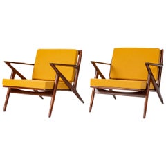 Pair of Z Chairs by Poul Jensen for Selig