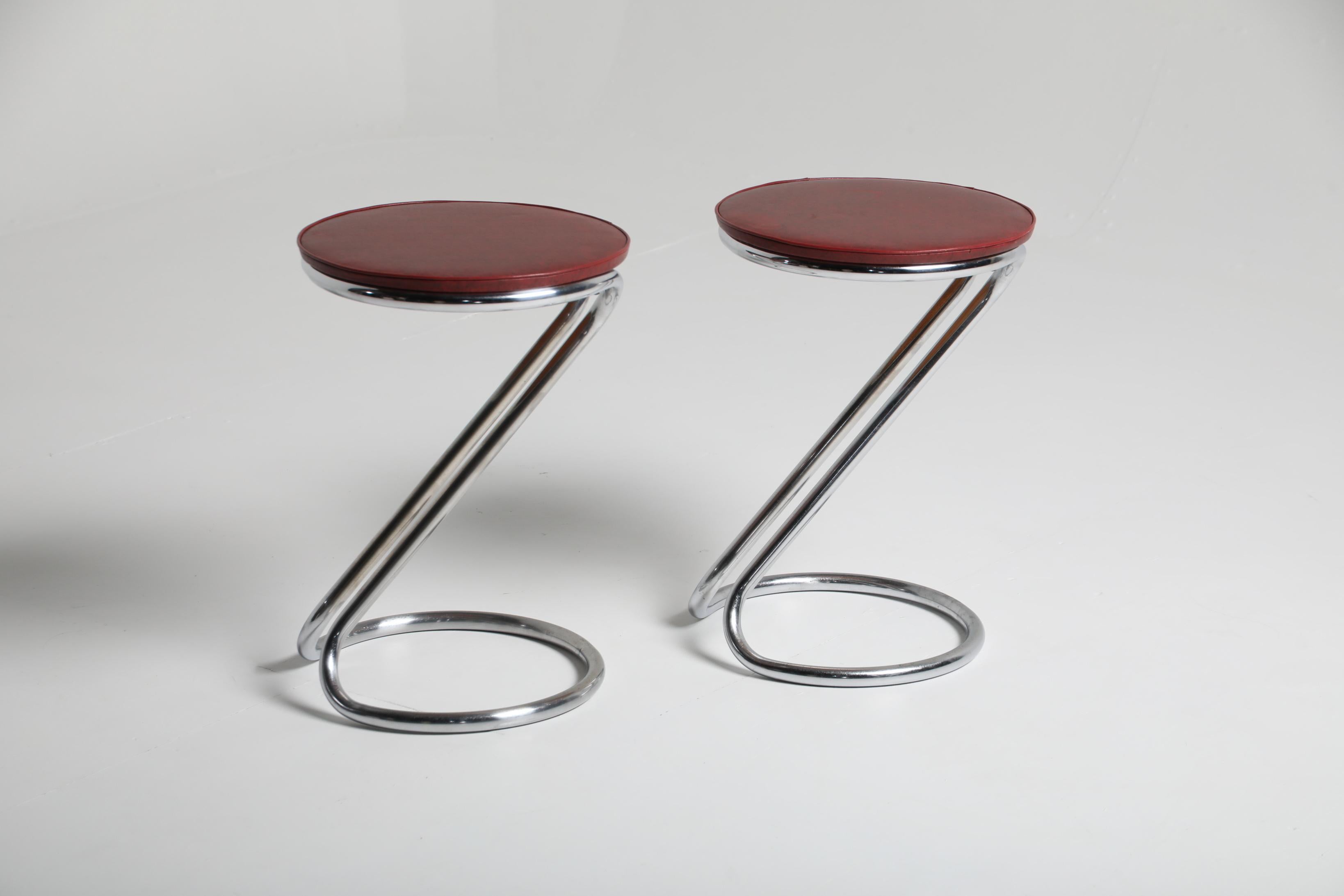 Américain Paire de tabourets 'Z' par Gilbert Rohde, USA, 20ème siècle en vente