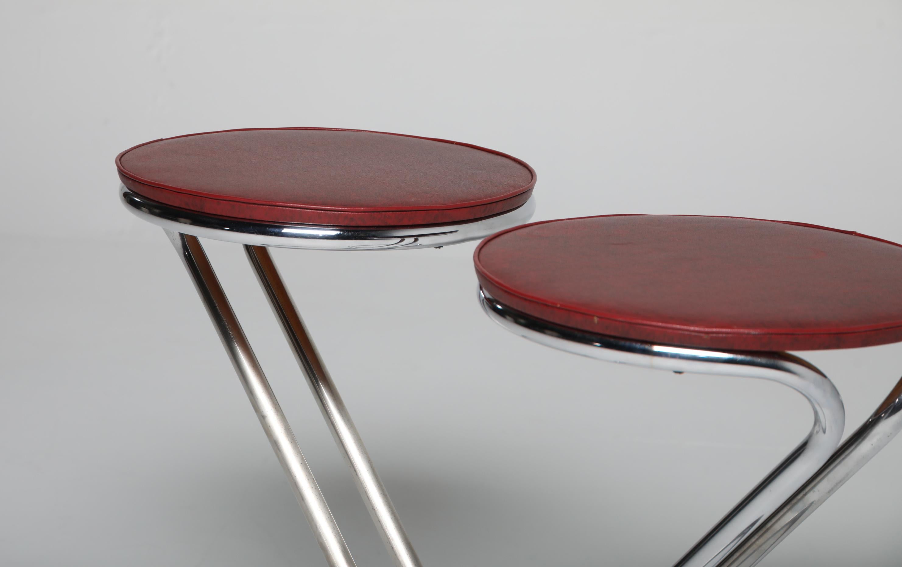 20ième siècle Paire de tabourets 'Z' par Gilbert Rohde, USA, 20ème siècle en vente