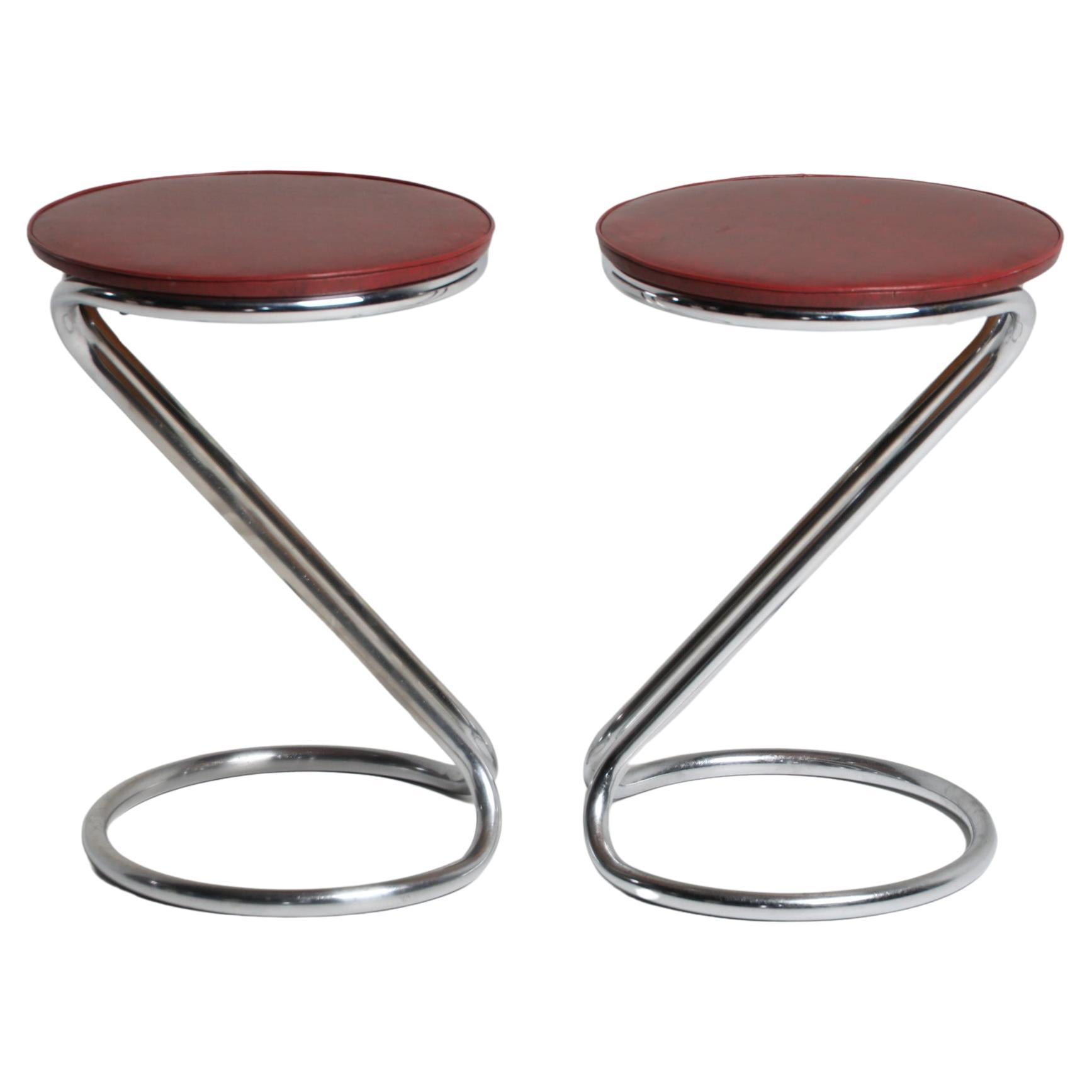 Coppia di sgabelli "Z" di Gilbert Rohde, USA, XX secolo