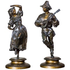 Pair of Zamak Figurines from the 1930s