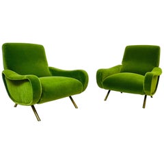 Pair of Zanuso Armchairs for Arflex, Model Lady, 1950s Pair of Zanuso Armchairs for Arflex, Model Lady, 1950s