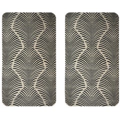 Paar Zebra-Teppiche im Stil des Art déco