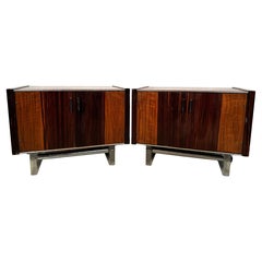 Paar Zebra Wood Night Stands